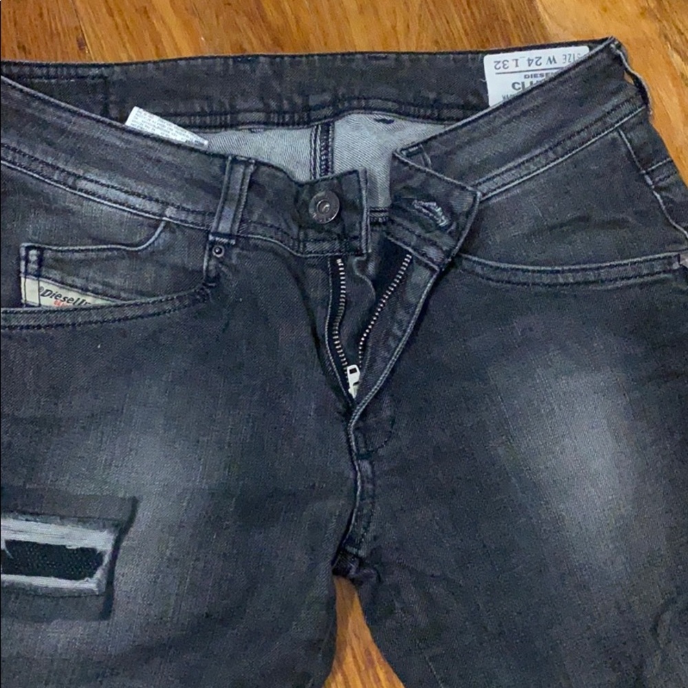 Low Rise Black Straight Jeans - image 3